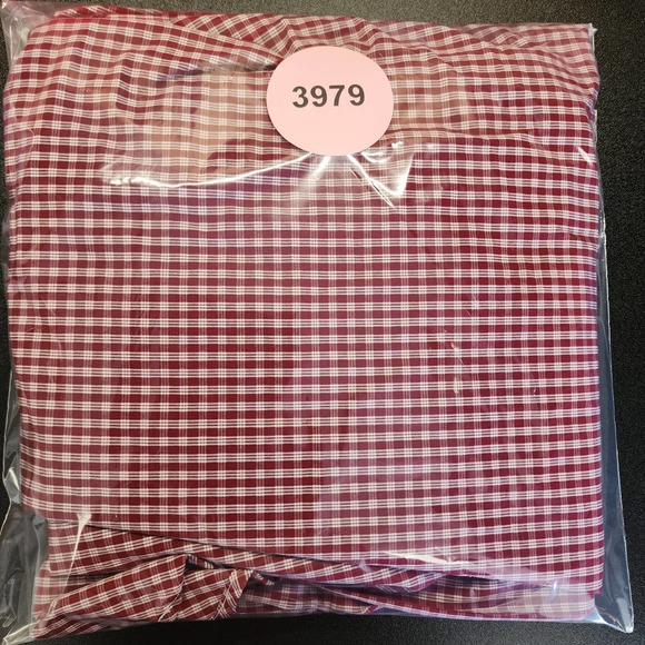 Tommy Hilfiger 80's Two Ply Cotton Red White Button Up Men's Size XL - Picture 7 of 7